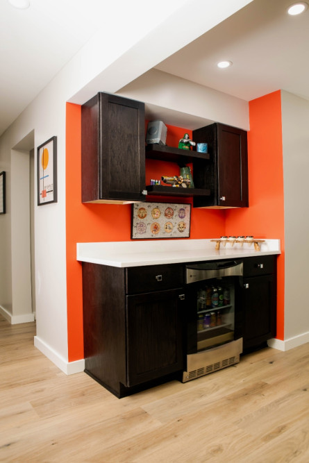c-avenue-interiors-wexford-basement-laura-petrilla-dry-bar-red-wall-black-cabinets